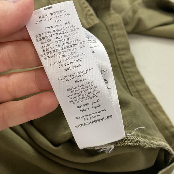 Current Elliott Commander Jacket Women Size 3 Large Army Green Military Gorpcore - Picture 11 of 14